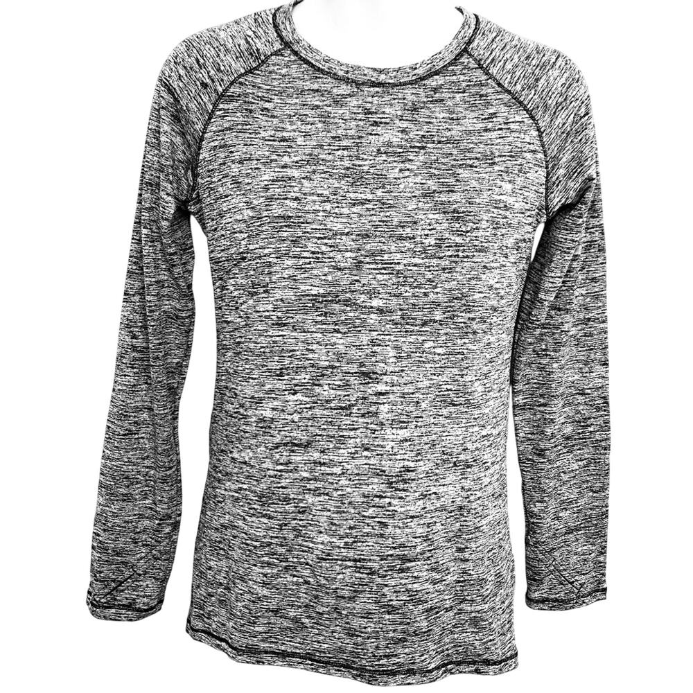CLIMATE RIGHT CUDDL DUDS Space Gray Long Sleeve T Shirt Loungewear Lounge Top S
